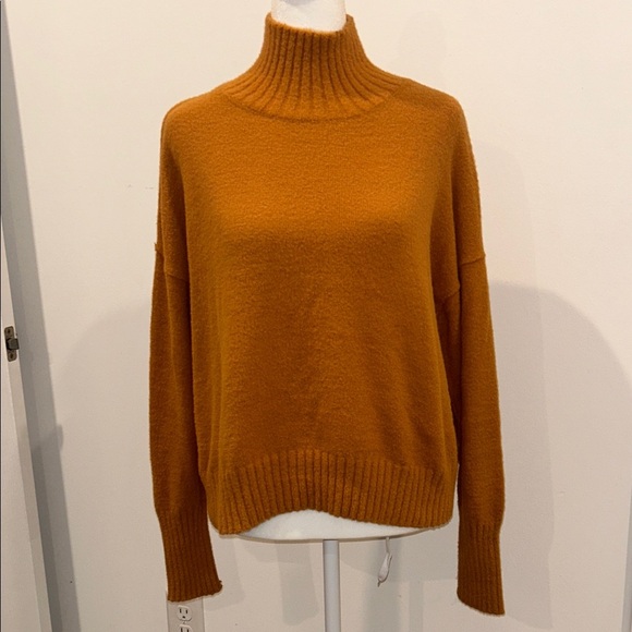Free People Women's Vancouver Turtleneck Pumpkin Pie Sweater, Size Small - Picture 3 of 10